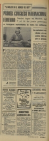 Carola Ribed. En Hemeroteca del Diario Pueblo de 1970. Documento facilitado por José Luis Gutiérrez Molina